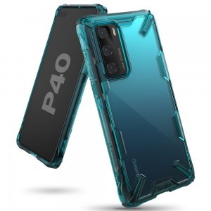 Huawei P40 türkiz zöld Ringke Fusion X tok