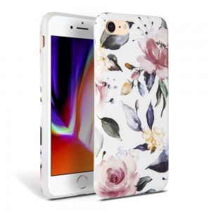 iPhone 7/8/SE 2020 /SE 2022 Tech-Protect tok fehér virág mintával