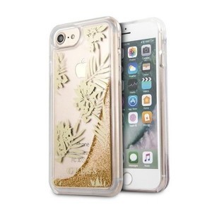iPhone 6/7/8/SE 2020/SE 2022 Guess Palm Springs Glitter Liquid tok rose gold