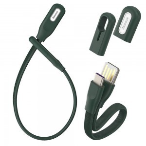 Baseus Bracelet USB Type-C kábel 5A 22 Cm Sötétzöld