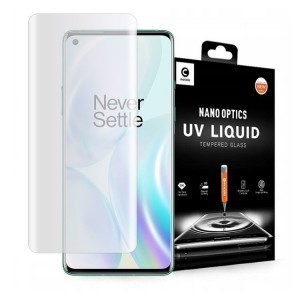 Mocolo kijelzővédő üvegfólia UV LED lámpával OnePlus 8