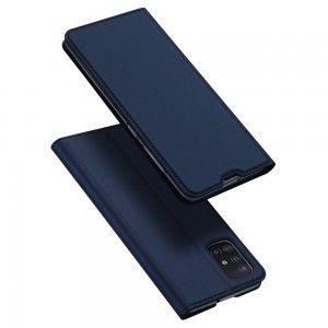 Dux Ducis Skin Pro fliptok Samsung Galaxy A51 kék színben