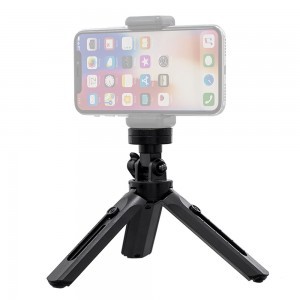 Mini Tripod telefontartó állvány selfie bot és GoPro tartó fekete