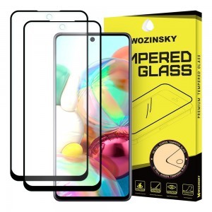 Wozinsky Super Tough 2x kijelzővédő üvegfólia Samsung A71 fekete