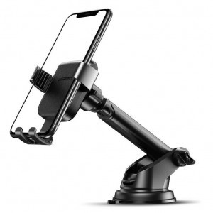Ugreen Univerzális Gravity autós telefontartó karral szélvédőre vagy műszerfalra rögzíthető fekete (60990)