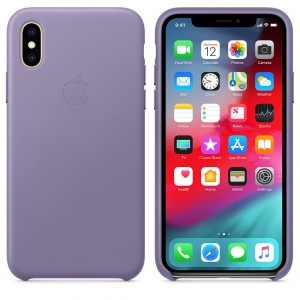Apple gyári bőr tok Apple iPhone X/XS lila színben (MVFR2ZM/A)
