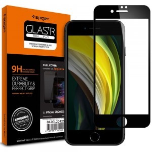 iPhone 7/8/SE 2020 / SE 2022 Spigen Glass.Fc kijelzővédő üvegfólia fekete