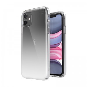 Speck Presidio Perfect-Clear tok Microban bevonattal iPhone 11 áttetsző-fehér