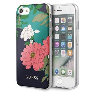 iPhone 7/8/SE 2020/SE 2022 Guess GUHCI8PCUTRFL01 Flower N1 virágmintás tok fekete