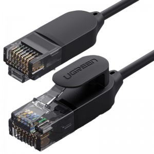 Ugreen Ethernet patchcord kábel RJ45 Cat 6A UTP 1000Mbps 5 m fekete (70654)