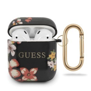 Guess GUACA2TPUBKFL04 Flower collection N.4 AirPods tok fekete