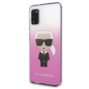 Karl Lagerfeld KLHCA41TRDFKPI Ikonik tok Samsung Galaxy A41 rózsaszín