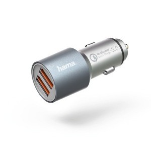 Hama univerzális autós Qualcomm® Quick Charge ™ 3.0 töltő ezüst