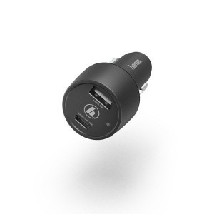 Hama univerzális autós töltő Qualcomm® Quick Charge ™ és PD támogatással + USB-A 42WATT fekete