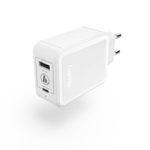 Hama Qualcomm® Quick Charge ™ hálózati töltő USB-C PD / USB-A 42WATT fehér
