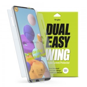 Ringke Dual Easy 2x kijelzővédő PET fólia Samsung Galaxy A21S (DWSG0012)