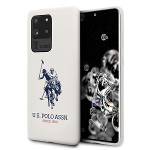 U.S. POLO ASSN. Silicone Collection USHCS69SLHRWH tok Samsung S20 Ultra fehér