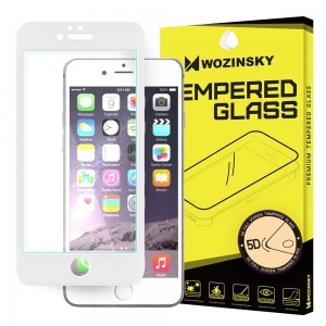 WOZINSKY PRO+ 5D kijelzővédő üvegfólia iPhone 6/6s fehér