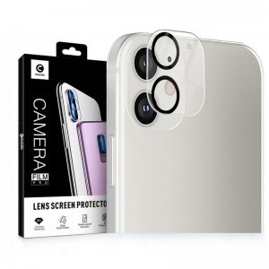 Mocolo TG+ kameralencse védő üveg iPhone 12 mini fekete keretes