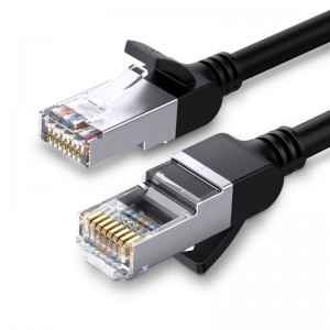 Ugreen Ethernet patchcord kábel RJ45 Cat 6 UTP 1000Mbps 5m fekete (NW101 50187)
