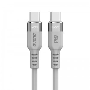 Dudao LC5MAX 100W PD USB Type-C kábel 1m szürke