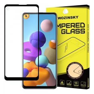 Wozinsky Super Tough kijelzővédő üvegfólia Samsung A21S fekete