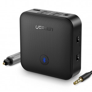 Ugreen Vezeték nélküli bluetooth 5.0 audio adapter AUX aptX 3.5mm mini jack fekete (70158)