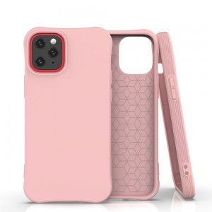 iPhone 12 mini Soft Color flexibilis gél tok pink
