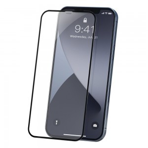 Baseus 2x 0,23 mm kijelzővédő üvegfólia iPhone 12/ 12 Pro fekete (SGAPIPH61P-PE01)