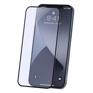 Baseus 2x 0.23mm 9H Anti-Blue light kijelzővédő üvegfólia iPhone 12 mini fekete (SGAPIPH54N-TE01)