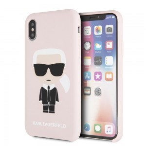 iPhone 7/8/SE 2020 pink Karl Lagerfeld KLHCI8SLFKPI Full Body szilikon tok