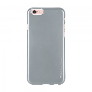 iPhone 12 mini Mercury i-Jelly metál színű TPU tok szürke