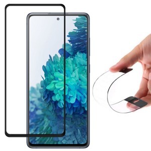 Samsung S20 FE 5G fekete kijelzővédő üvegfólia Wozinsky Flexi nano hybrid