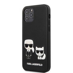 iPhone 12/ 12 Pro Karl Lagerfeld KLHCP12MPCUSKCBK Karl Choupette PU tok fekete