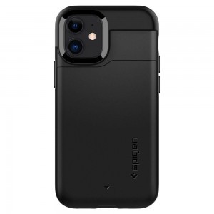 iPhone 12 mini Spigen Slim Armor CS tok fekete (ACS01750)