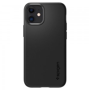 iPhone 12 mini Spigen Thin Fit Pro Ultravékony tok fekete színben(ACS01739)