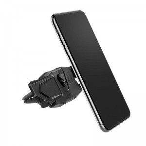 Spigen Click.R szellőzőre erősíthető autós telefontartó fekete