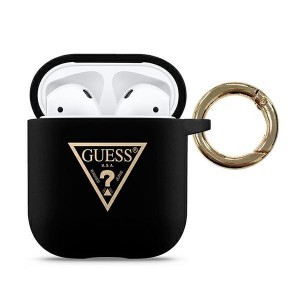Guess Silicone Triangle GUACA2LSTLBK AirPods 1/2 tok fekete
