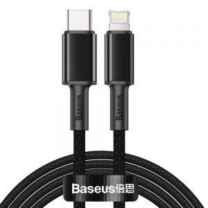 Baseus USB Type-C - Lightning kábel PD 20W 2m fekete (CATLGD-A01)