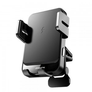 Joyroom JR-ZS219 szellőzőre helyezhető autós telefontartó és QI vezeték nélküli töltő fekete