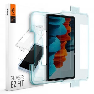 Spigen Glas.TR Slim EZ Fit kijelzővédő üvegfólia + felhelyezőkeret Samsung Galaxy Tab S7 11.0 T870 / T875 (AGL02032)
