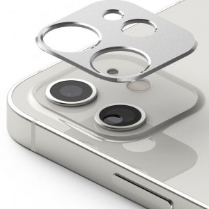 Ringke hátlapi kameralencse védő keret iPhone 12 ezüst (ACCS0010)