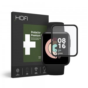 Xiaomi Mi Watch Lite üvegfólia fekete HOFI Glass Pro+ Hybrid temperált
