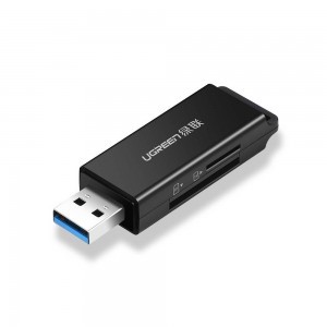 Ugreen CM104 SD/microSD USB 3.0 kártyaolvasó fekete