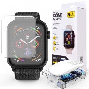 Apple Watch 4/5/6 / SE (44MM) Whitestone 9H kijelzővédő üvegfólia UV lámpával