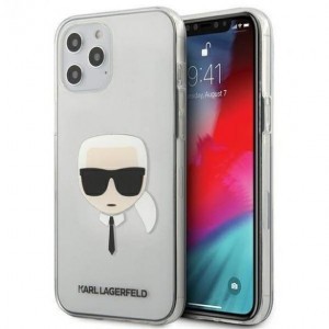 iPhone 12 Pro Max Karl Lagerfeld KLHCP12LKTR Karl Head tok átlátszó
