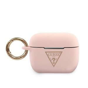 Guess Silicone Triangle GUACAPLSTLPI AirPods Pro 1/2 tok pink