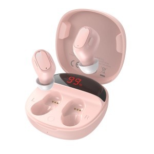 Baseus Encok WM01 Plus TWS vezeték nélküli Bluetooth 5.0 fülhallgató rózsaszín (NGWM01P-04)