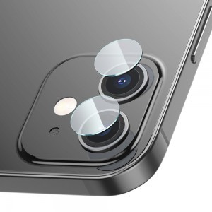 Baseus 2x 0.25mm megerősített kameralencsevédő üvegfólia iPhone 12 / iPhone 12 mini (SGAPIPH54N-JT02)