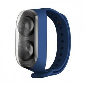 Remax TWS-15 vezeték nélküli bluetooth fülhallgató csuklópánt tárolóval kék